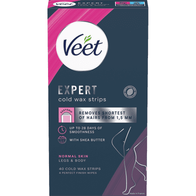 Veet Expert Cold Wax Strips Legs & Body Normal