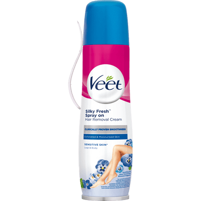 Veet Spray-On Hårfjerningskrem Ben & Kropp Sensitiv hud 150 ml