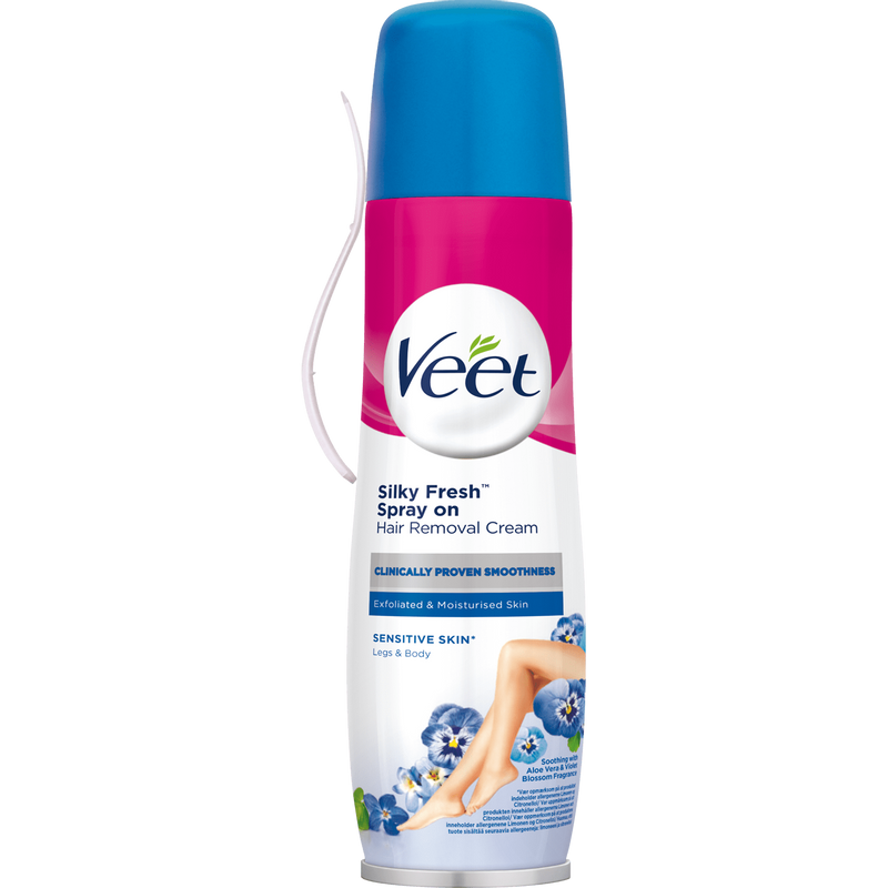 Veet Spray-On Hårfjerningskrem Ben & Kropp Sensitiv hud 150 ml