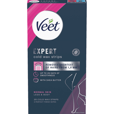 Veet Expert Cold Wax Strips Legs & Body Normal